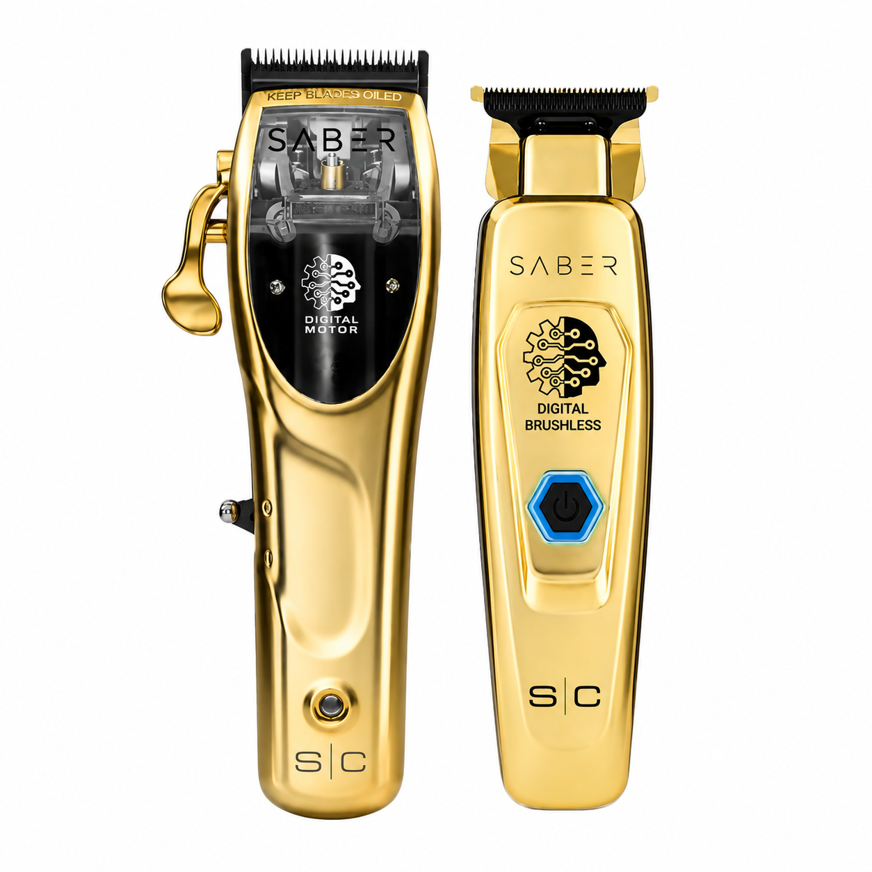 StyleCraft Special Bundle Gold Saber Clipper & Trimmer SC605G + SC405G