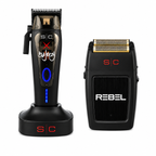 StyleCraft x 360 Jeezy Cordless Clipper & Rebel Super Torque Foil Shaver Combo SC614B + SC802B