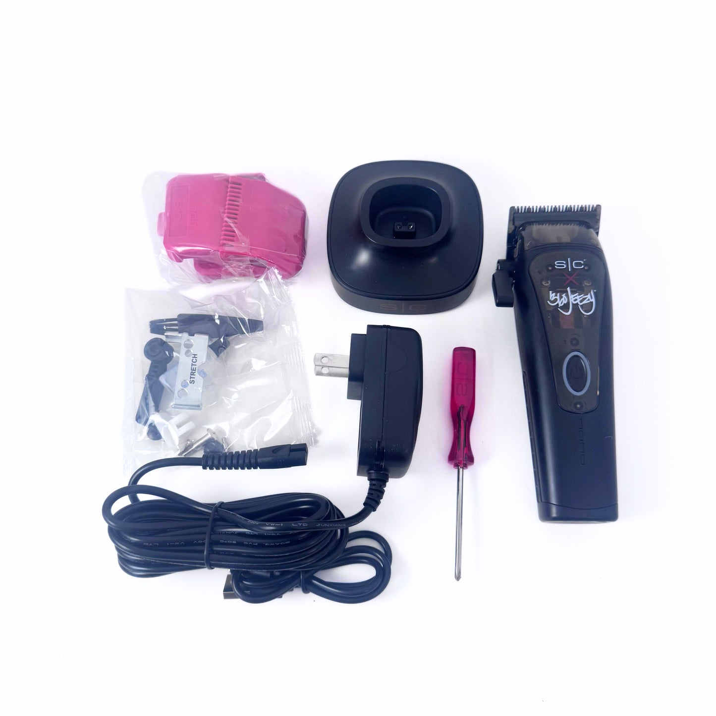 StyleCraft x 360 Jeezy Cordless Clipper SC614B with accessories