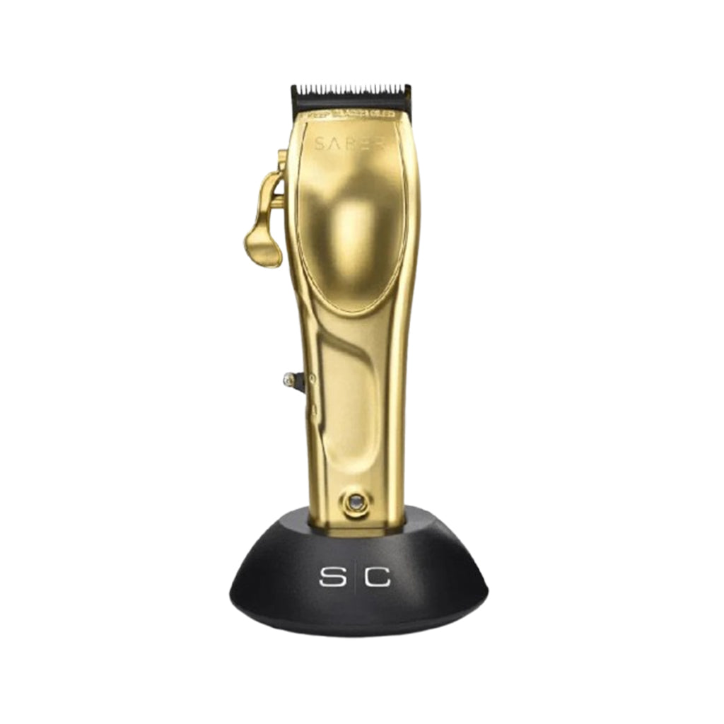 Stylecraft Gold Saber Clipper Trimmer & Instinct Black Shaver SC605G+SC405G+SC807B