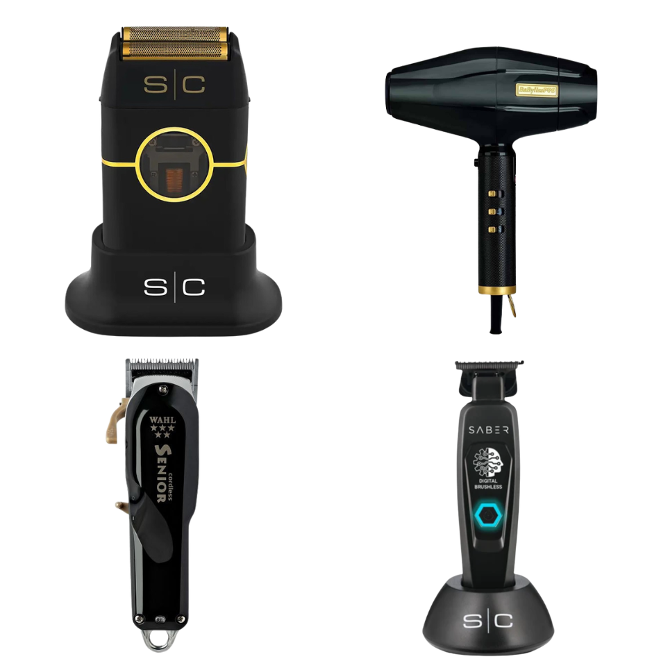 Ultimate Barber & Stylist Professional Set – Clipper, Trimmer, Shaver & Hair Dryer