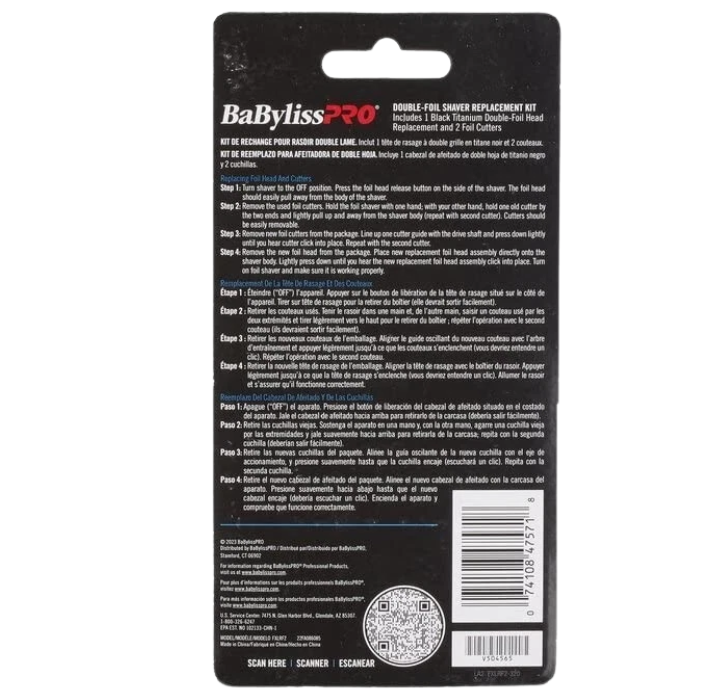 BaBylissPRO UVFoil Double Foil Replacement & Cutters FXLRF2