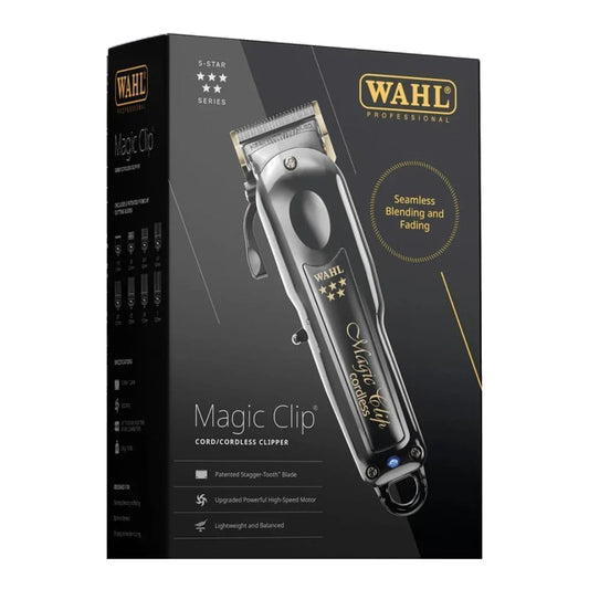 Wahl 5 Star Magic Clip Cord/Cordless Clipper Black (Dual Voltage) 3026432