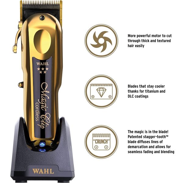 Wahl Professional 5 Star Cordless Magic Clip Gold 08148-700