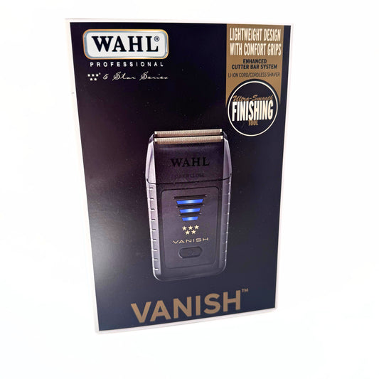 Wahl 5 Star Series Cord/Cordless Vanish Double Foil Shaver 8173-700 front of box