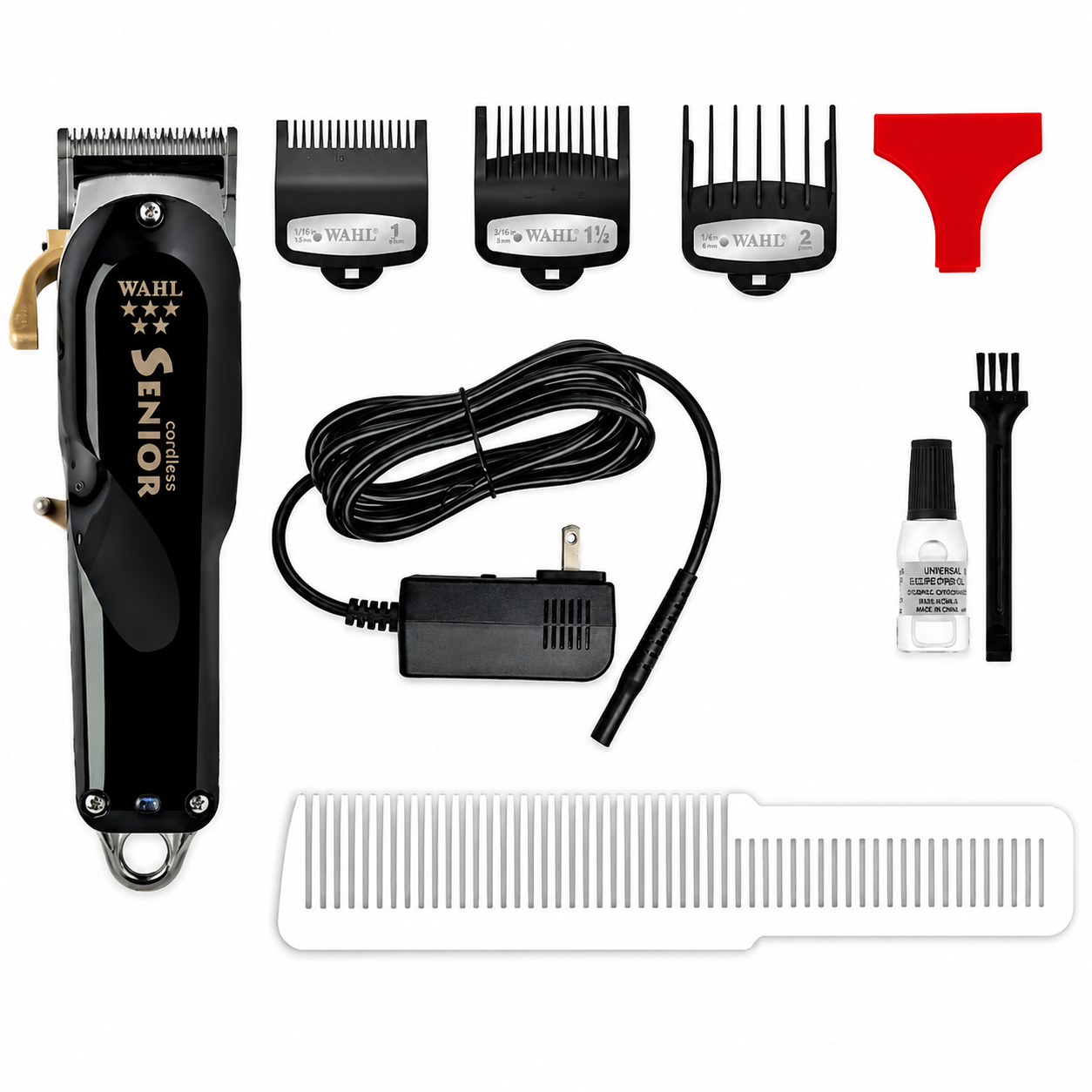 Wahl Black Cordless Senior Clipper & BaBylissPRO Black Double Foil Shaver Combo