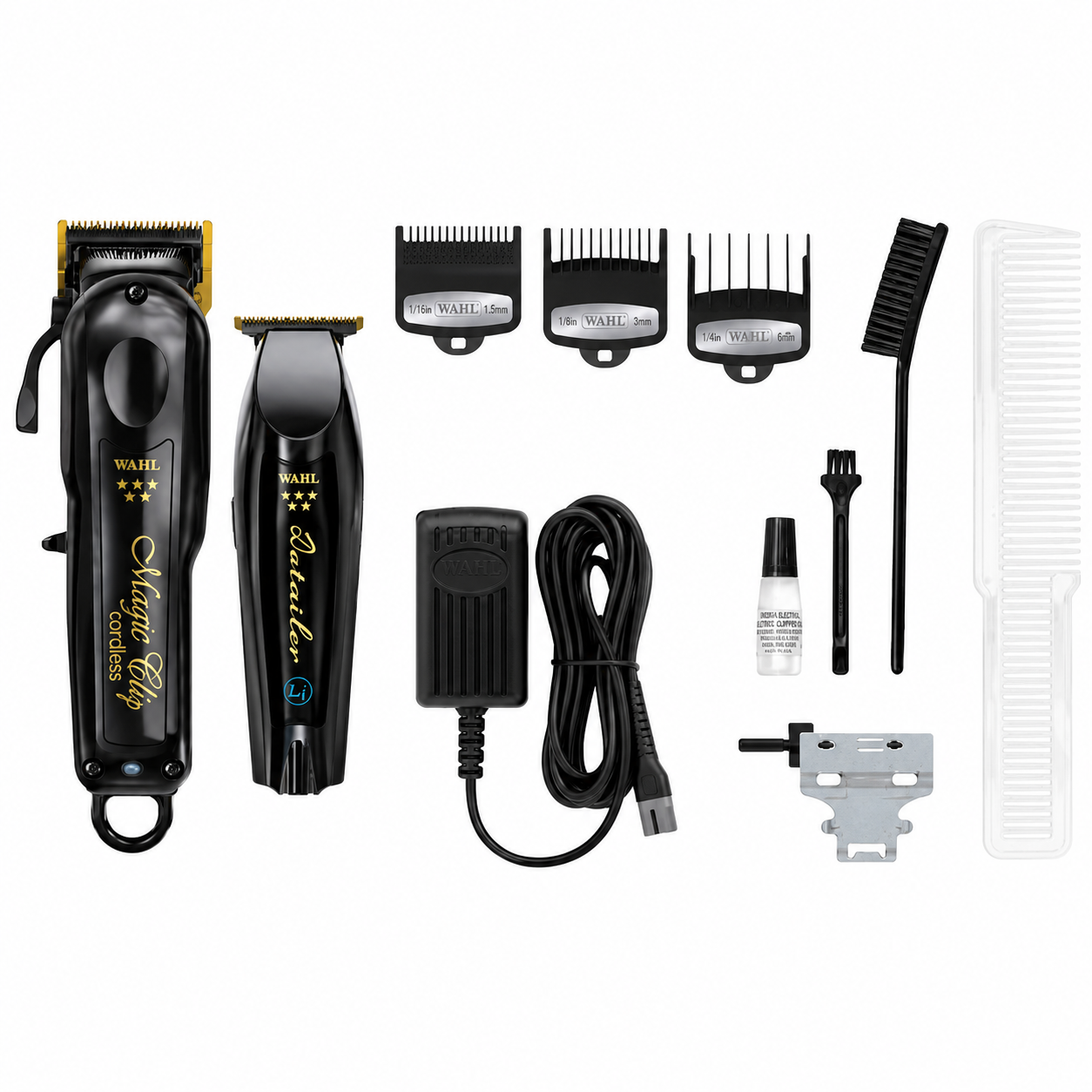 Wahl Cordless Barber Combo: Magic Clip Clipper & Detailer Li Trimmer 3025397