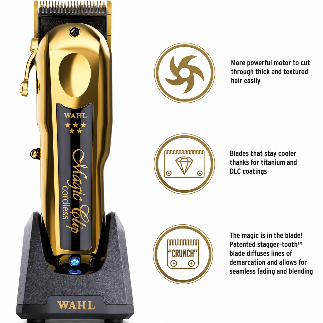 Wahl Professional 5 Star Cordless Magic Clip Gold 8148-700