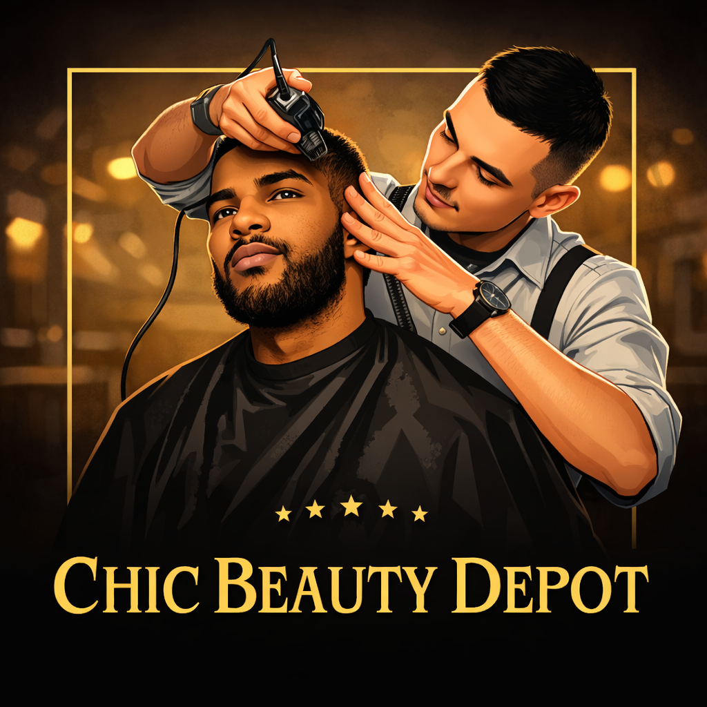 animated barber cutting hair