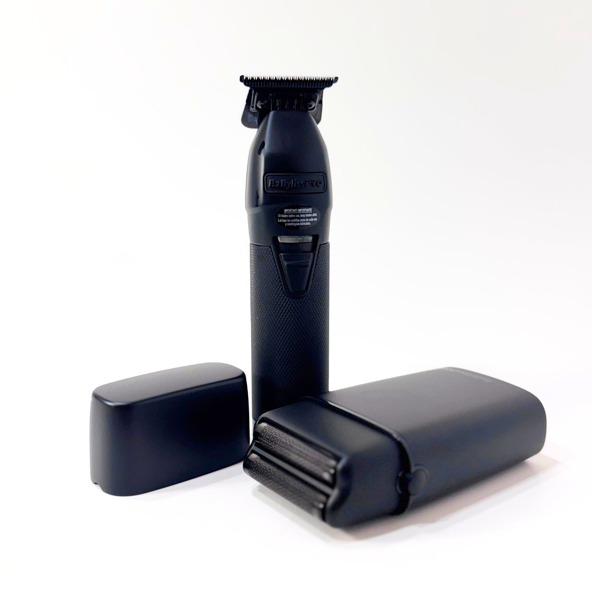 BabylissPro Limited Edition Matte Black Trimmer and Double Foil Shaver Combo FXDUOFS2TMB