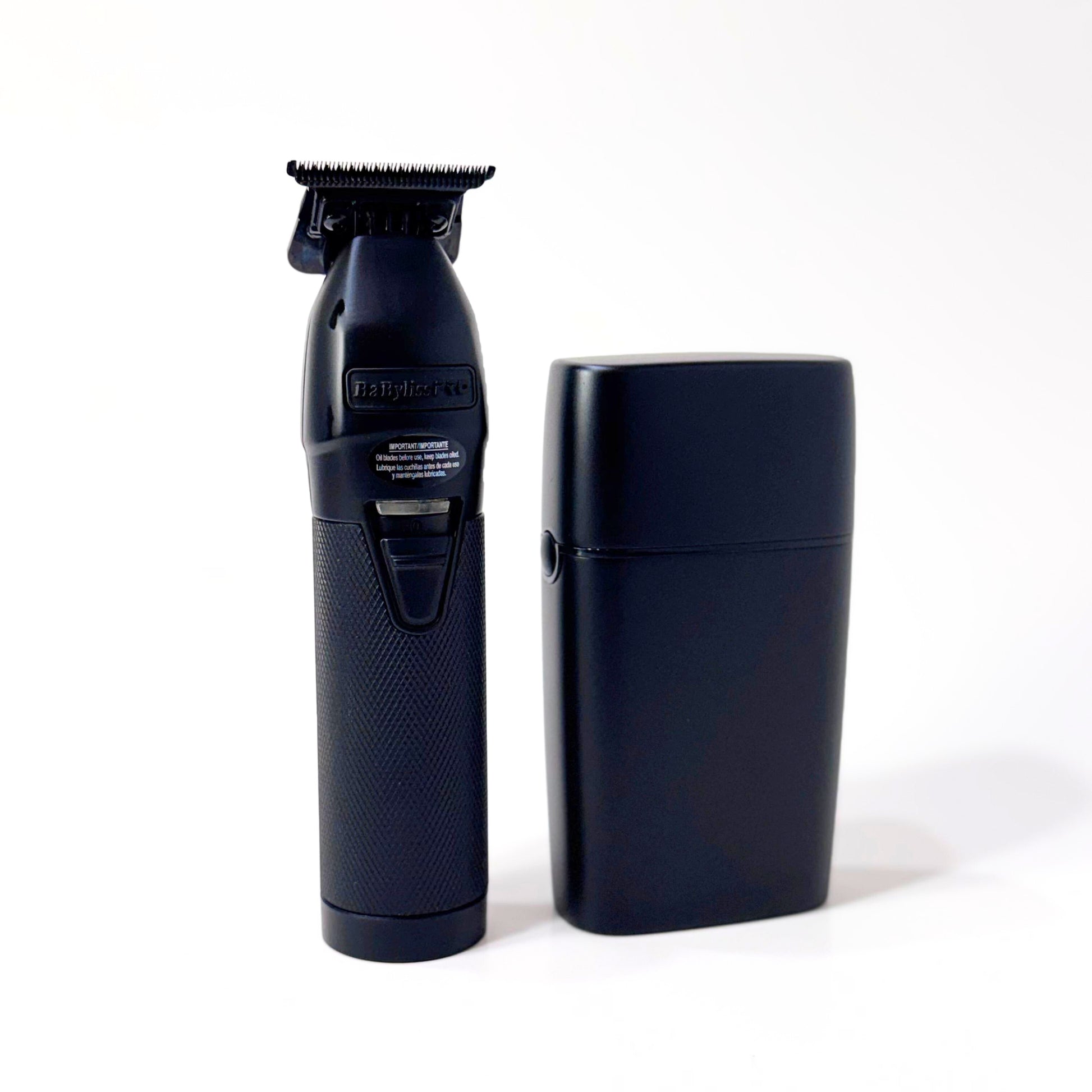 BabylissPro Limited Edition Matte Black Trimmer and Double Foil Shaver Combo FXDUOFS2TMB