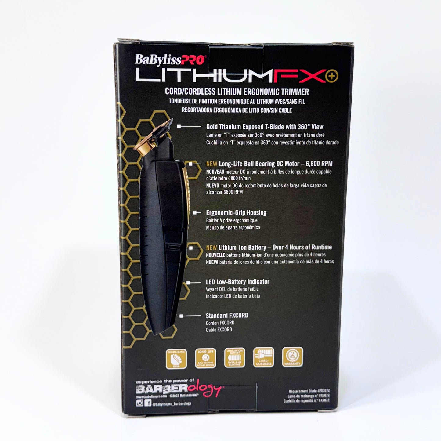 babylisspro fx773n trimmer box back
