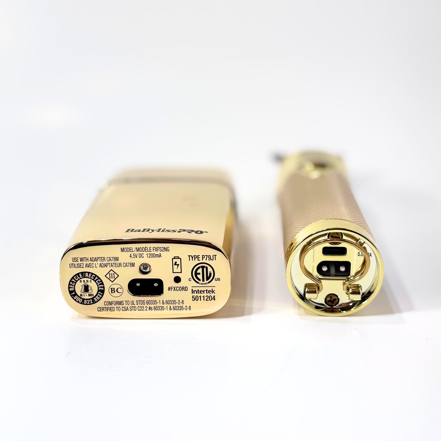babylisspro goldfx trimmer and shaver combo bottom angle