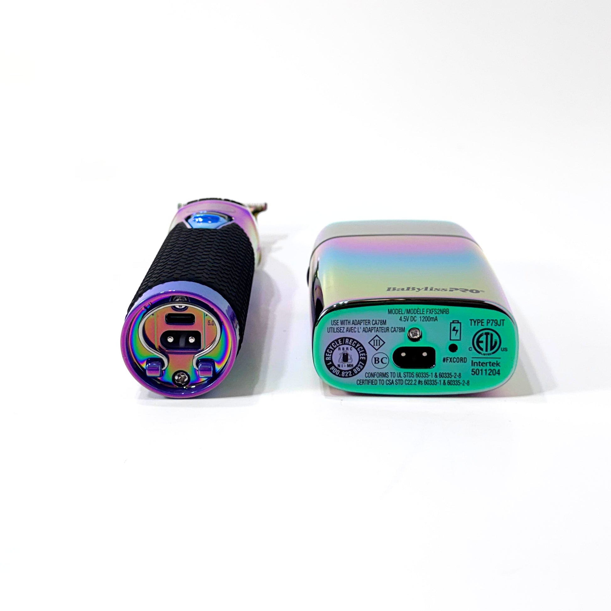 babylisspro rainbow trimmer and shaver combo bottom view