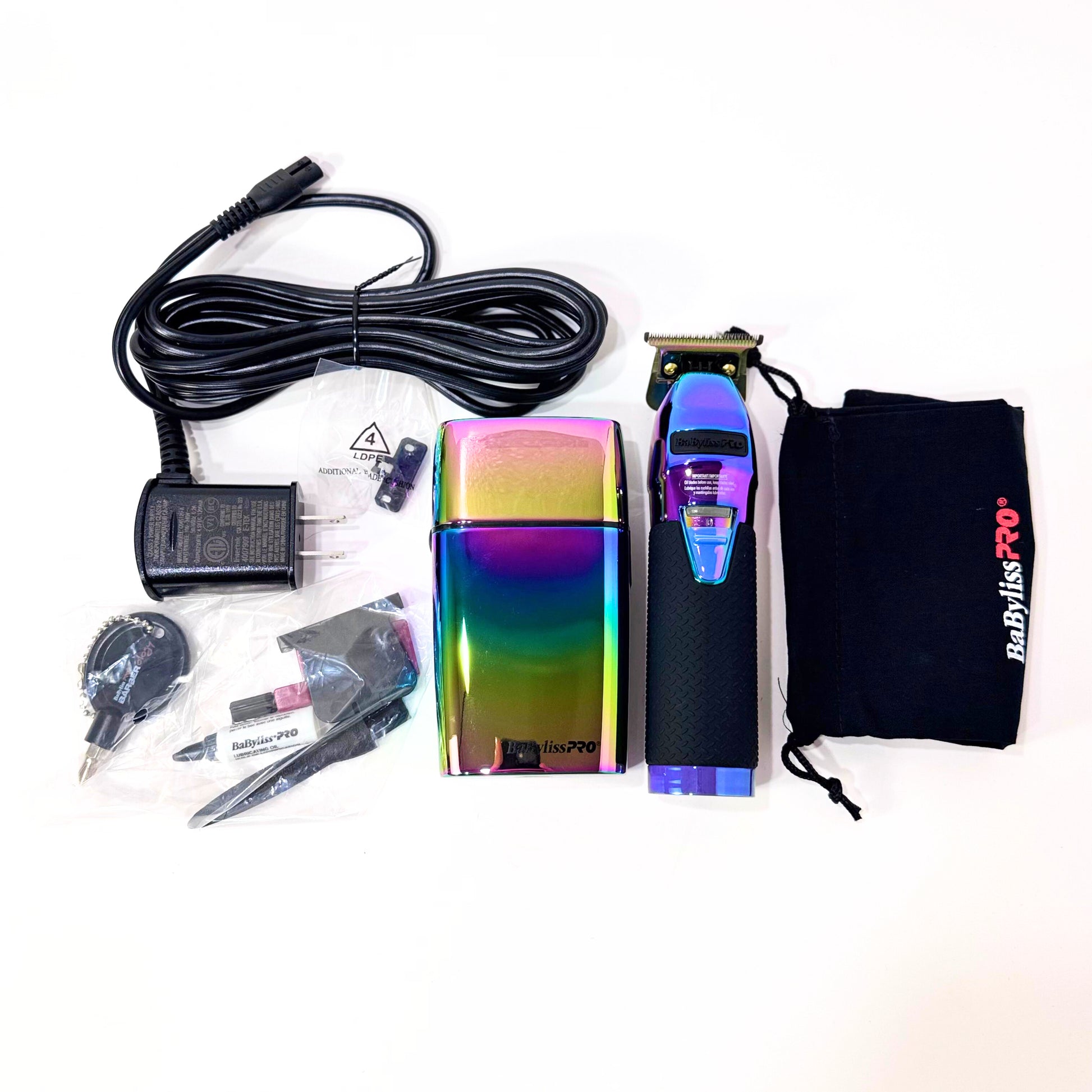 babylisspro rainbow trimmer and shaver combo with accessories