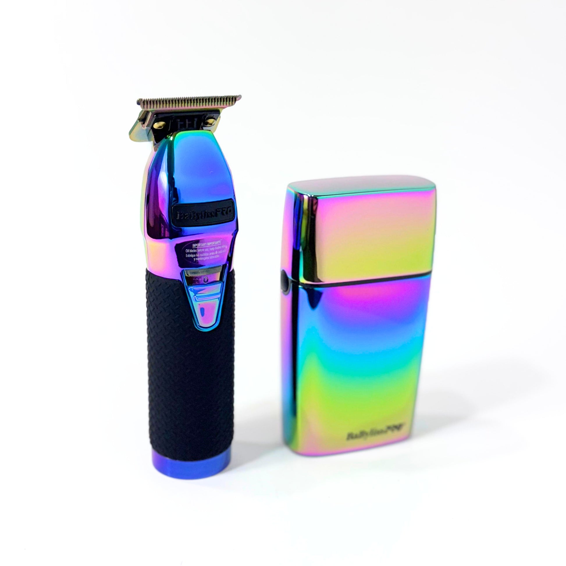 babylisspro rainbow trimmer and shaver standing straight