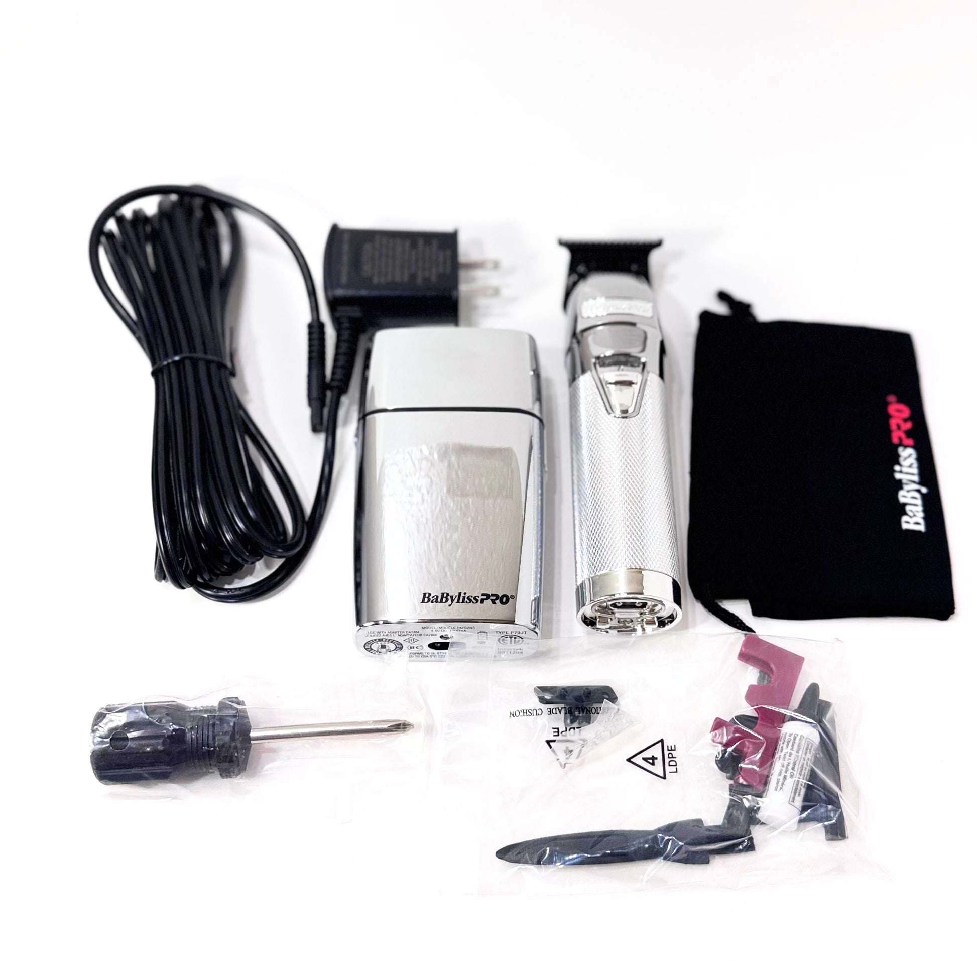 babylisspro silver fx trimmer shaver combo with accessories