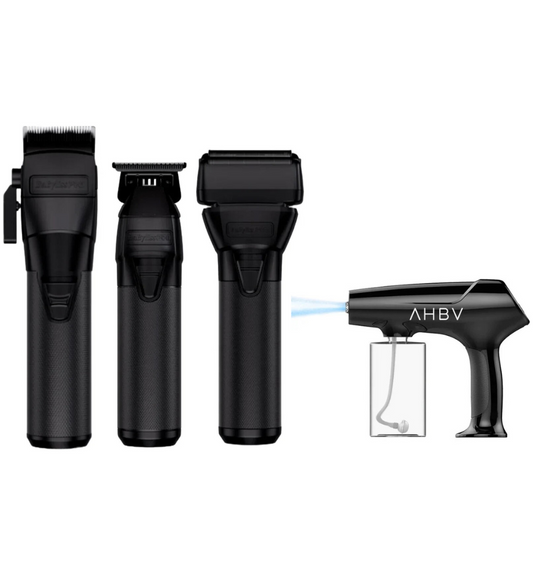 BaBylissPRO FXONE Clipper, Trimmer & Shaver Bundle with Common Wealth Nano Mist Sprayer – Professional Grooming Kit