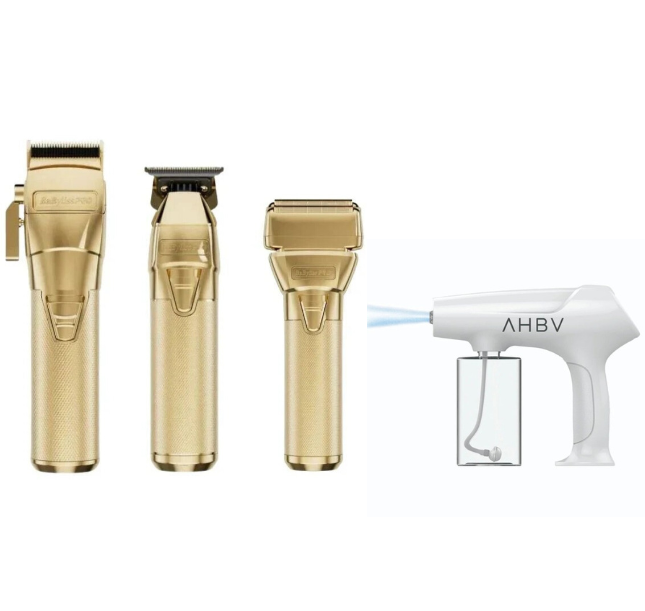 BaBylissPRO FXONE Clipper, Trimmer & Shaver Bundle with Common Wealth Nano Mist Sprayer