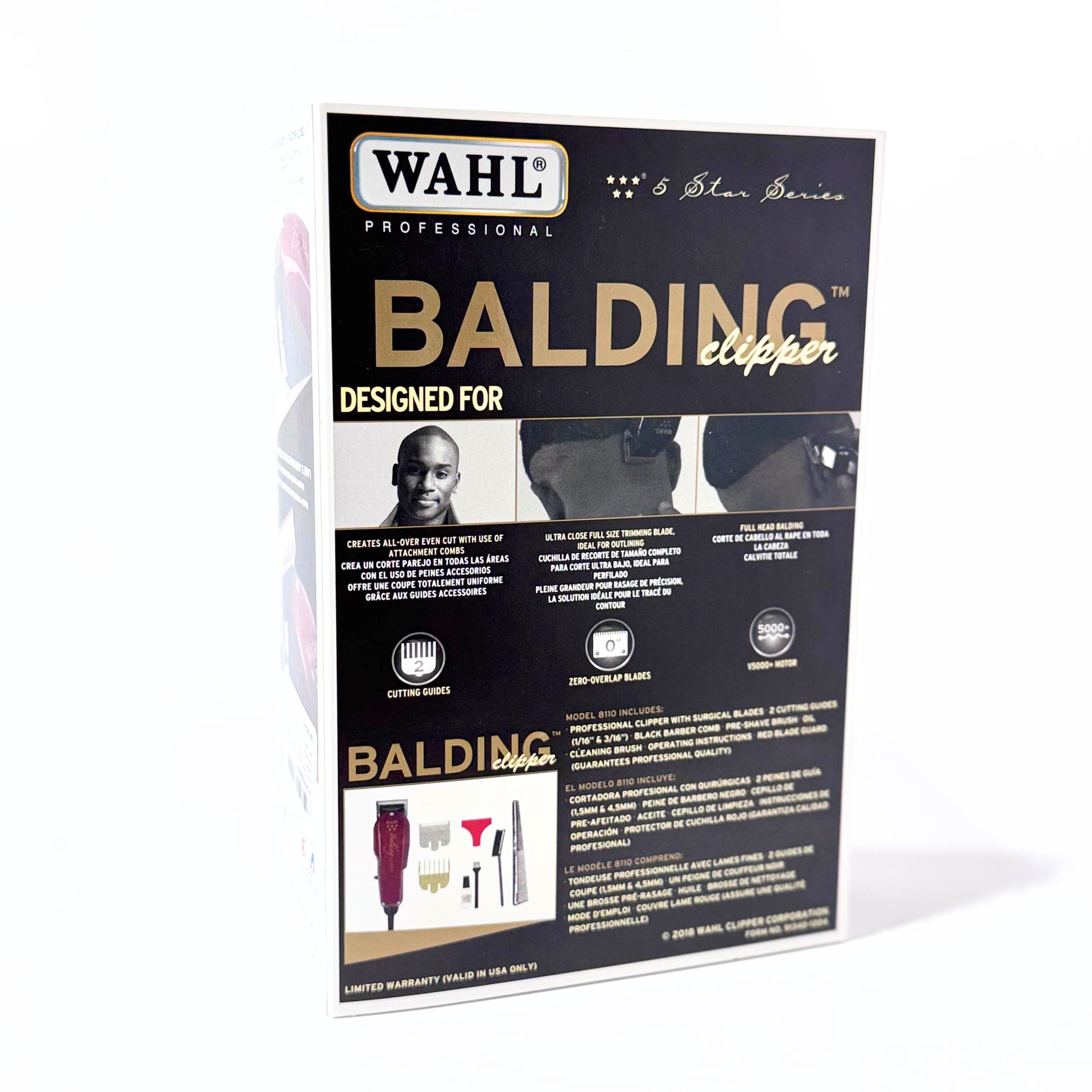 wahl balding clipper box back