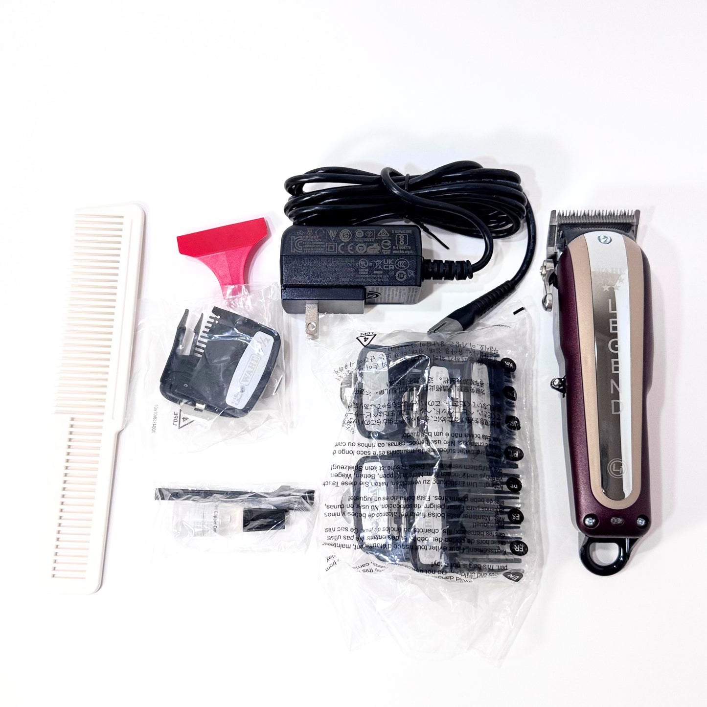wahl legend clipper cordless with accessories